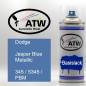 Preview: Dodge, Jasper Blue Metallic, 345 / 5345 / PBM: 400ml Sprühdose, von ATW Autoteile West.